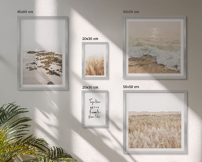 Lot de tableaux encadrés Les paysages naturels des plages