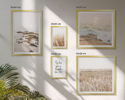 Lot de tableaux encadrés Les paysages naturels des plages