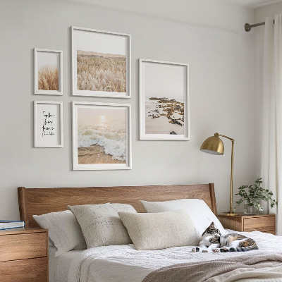 Lot de tableaux encadrés Les paysages naturels des plages