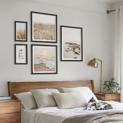 Lot de tableaux encadrés Les paysages naturels des plages