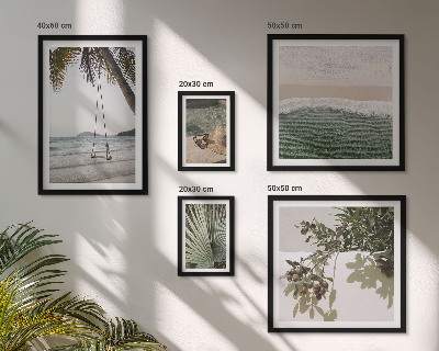 Ensemble de 5 tableaux Plages tropicales en harmonie avec la nature