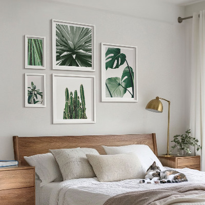 Tableau de décoration murale Plantes tropicales vertes d'intérieur
