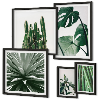 Tableau de décoration murale Plantes tropicales vertes d'intérieur