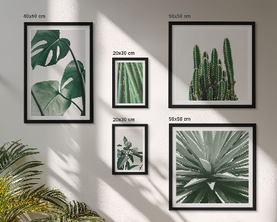 Tableau de décoration murale Plantes tropicales vertes d'intérieur