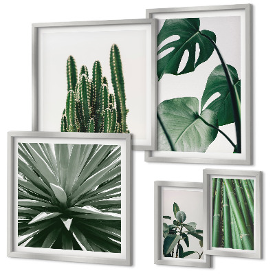 Tableau de décoration murale Plantes tropicales vertes d'intérieur