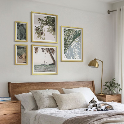 Lot de tableaux encadrés Plantes tropicales relaxantes