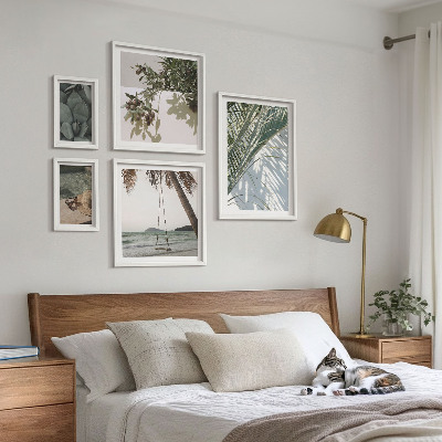 Lot de tableaux encadrés Plantes tropicales relaxantes