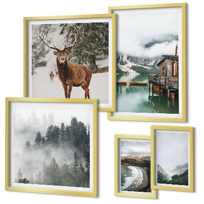 Tableau de décoration murale Faune sauvage et nature montagnes