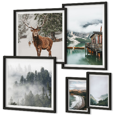 Tableau de décoration murale Faune sauvage et nature montagnes