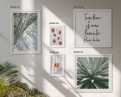 Tableau de décoration murale Style bohème, plantes, fruits, tropiques