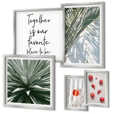 Tableau de décoration murale Style bohème, plantes, fruits, tropiques