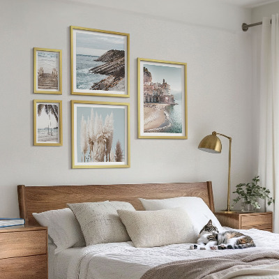 Lot de tableaux encadrés Vues élégantes sur la mer