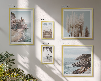 Lot de tableaux encadrés Vues élégantes sur la mer