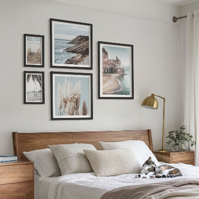 Lot de tableaux encadrés Vues élégantes sur la mer