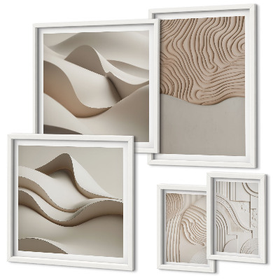 Tableau de décoration murale Motifs beiges abstraits