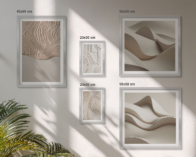 Tableau de décoration murale Motifs beiges abstraits