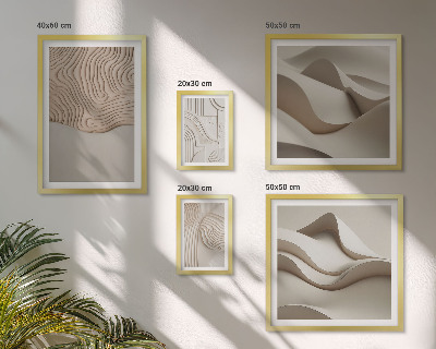 Tableau de décoration murale Motifs beiges abstraits