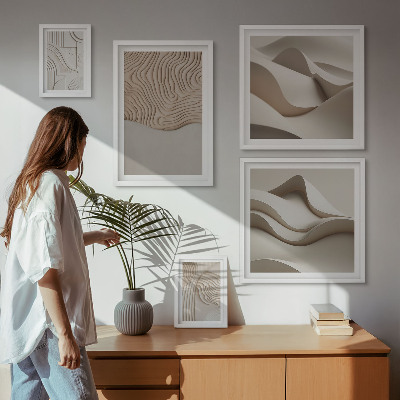 Tableau de décoration murale Motifs beiges abstraits
