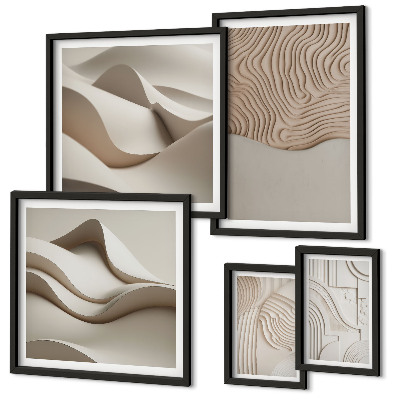 Tableau de décoration murale Motifs beiges abstraits