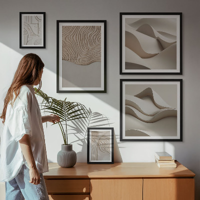 Tableau de décoration murale Motifs beiges abstraits