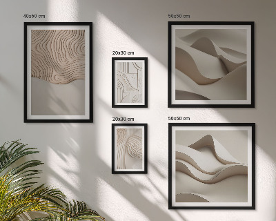 Tableau de décoration murale Motifs beiges abstraits
