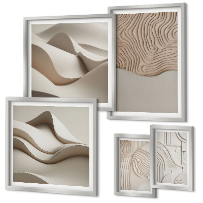 Tableau de décoration murale Motifs beiges abstraits