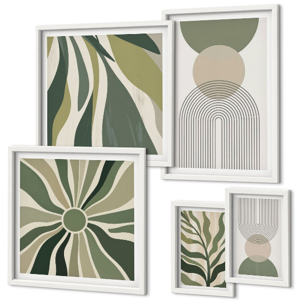 Tableau de décoration murale Des abstractions élégantes avec de la verdure