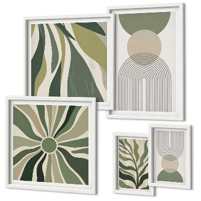 Tableau de décoration murale Des abstractions élégantes avec de la verdure