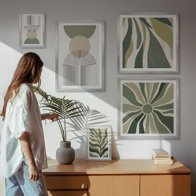 Tableau de décoration murale Des abstractions élégantes avec de la verdure