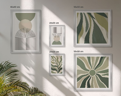 Tableau de décoration murale Des abstractions élégantes avec de la verdure
