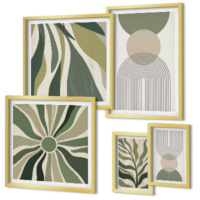 Tableau de décoration murale Des abstractions élégantes avec de la verdure