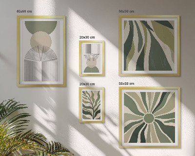 Tableau de décoration murale Des abstractions élégantes avec de la verdure
