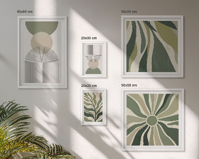 Tableau de décoration murale Des abstractions élégantes avec de la verdure