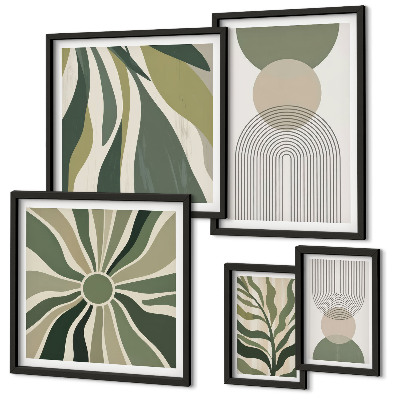Tableau de décoration murale Des abstractions élégantes avec de la verdure
