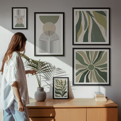 Tableau de décoration murale Des abstractions élégantes avec de la verdure