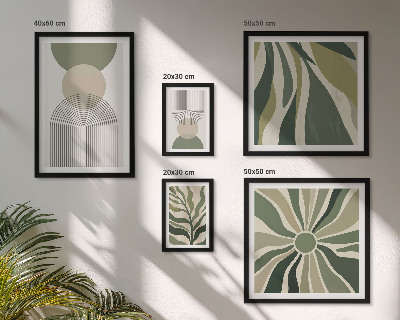 Tableau de décoration murale Des abstractions élégantes avec de la verdure