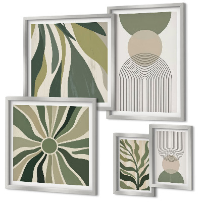 Tableau de décoration murale Des abstractions élégantes avec de la verdure