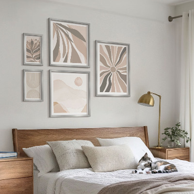 Ensemble de 5 tableaux Compositions naturelles élégantes