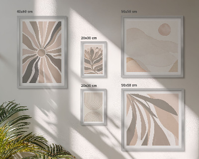 Ensemble de 5 tableaux Compositions naturelles élégantes