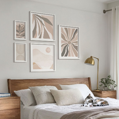 Ensemble de 5 tableaux Compositions naturelles élégantes