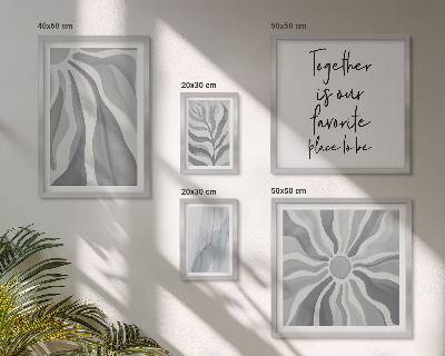 Tableau de décoration murale Motifs abstraits gris et blancs