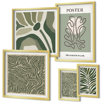 Tableau de décoration murale Formes végétales bohèmes abstraites
