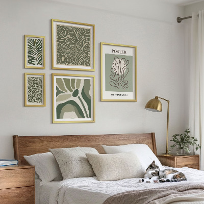 Tableau de décoration murale Formes végétales bohèmes abstraites