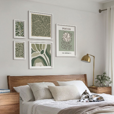 Tableau de décoration murale Formes végétales bohèmes abstraites
