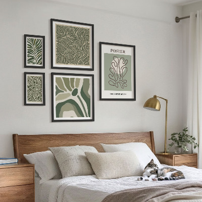 Tableau de décoration murale Formes végétales bohèmes abstraites