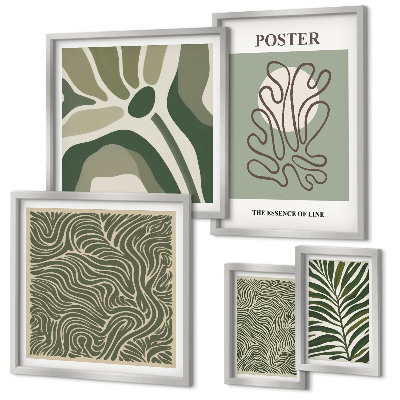 Tableau de décoration murale Formes végétales bohèmes abstraites