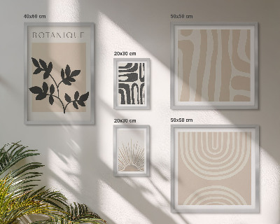 Tableau de décoration murale Motifs végétaux neutres et élégants