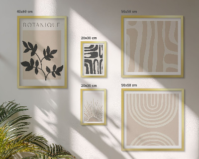 Tableau de décoration murale Motifs végétaux neutres et élégants