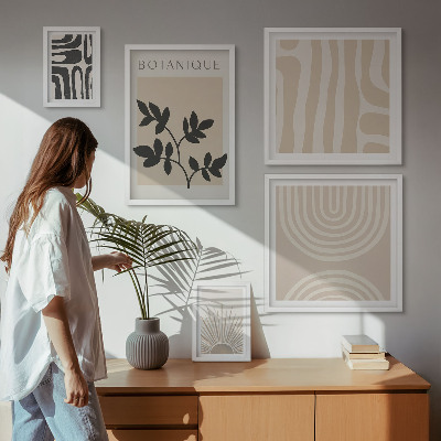 Tableau de décoration murale Motifs végétaux neutres et élégants