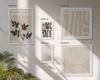 Tableau de décoration murale Motifs végétaux neutres et élégants